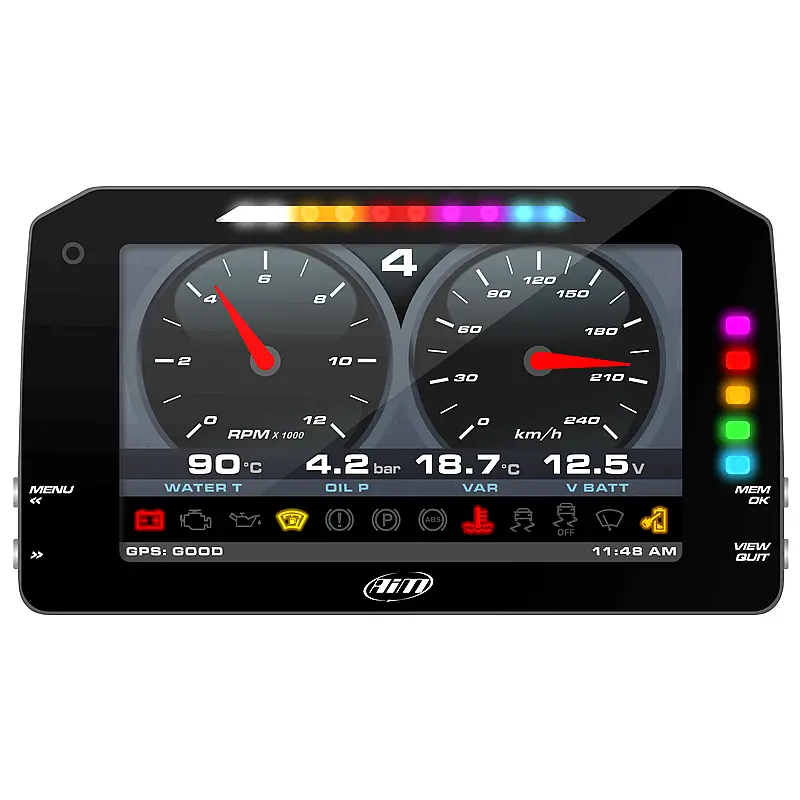 Aim Mxp Motorcycle Dash Data Logger With Advanced Features 1