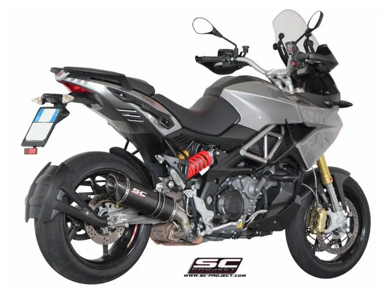 Aprilia Caponord 1200 - 2013 - 2016 Sc-Project Oval Carbon Fibre Exhaust 1