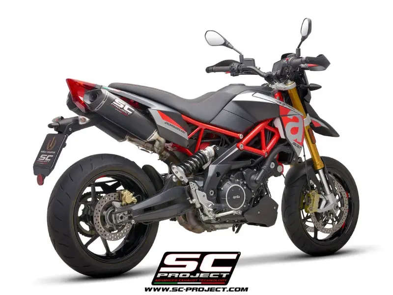 Aprilia Dorsoduro 900 - 2017 - 2020 Sc-Project Pair Of Sc1-M Carbon Fibre Exhaust 1