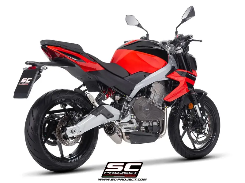 Aprilia Motorcycles Sc Project Tuono 457 - 2025 – Sc-Project 2-1 Stainless Steel Full Exhaust System, With S1 Stainless Steel Exhaust 1