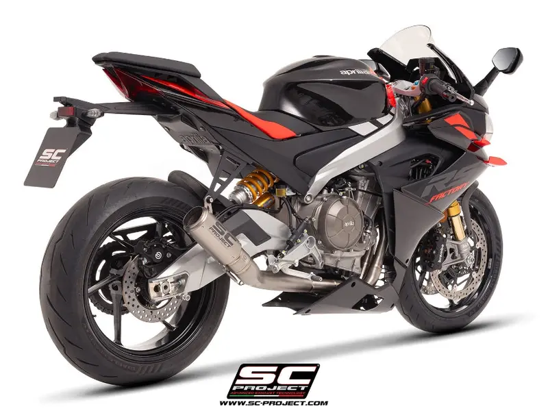 Aprilia Motorcycles Sc Project Tuono 660 - 2025 – Sc-Project 2-1 Titanium Full Exhaust System, With Cr-T Titanium Exhaust 1