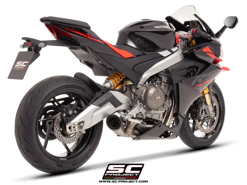 Aprilia Motorcycles Sc Project Tuono 660 - 2025 – Sc-Project 2-1 Titanium Full Exhaust System, With S1 Titanium Exhaust, With Welded Sector Link Pipe 1