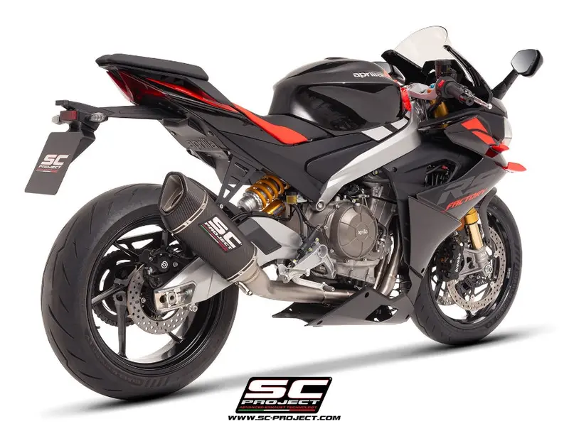 Aprilia Motorcycles Sc Project Tuono 660 - 2025 – Sc-Project 2-1 "Trofeo" Full Exhaust System Titanium, With Sc1-R Carbon Fibre Exhaust 1