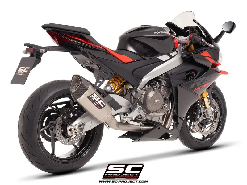 Aprilia Motorcycles Sc Project Tuono 660 - 2025 – Sc-Project 2-1 "Trofeo" Full Exhaust System Titanium, With Sc1-R Titanium Exhaust 1