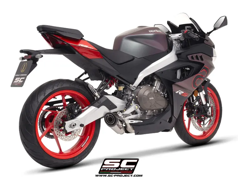 Aprilia Rs 457 - 2024 - 2025 Sc-Project 2-1 Stainless Steel Full Exhaust System, With S1 Stainless Steel Exhaust 1