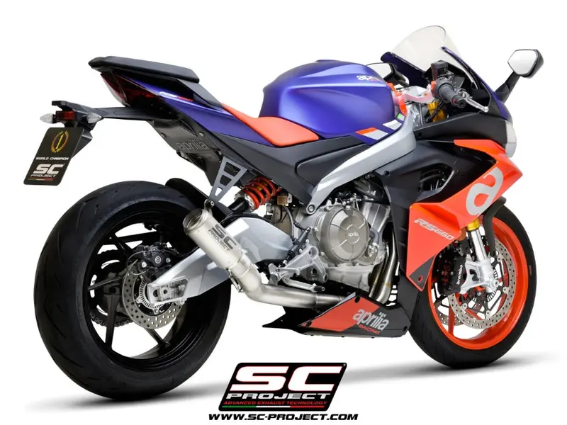 Aprilia Rs 660 - 2020 - 2024 Sc-Project 2-1 Titanium Full Exhaust System, With Cr-T Titanium Exhaust 1