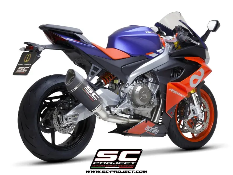 Aprilia Rs 660 - 2020 - 2024 Sc-Project 2-1 "Trofeo" Full Exhaust System Titanium, With Sc1-R Carbon Fibre Exhaust 1
