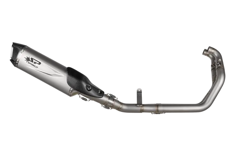 Aprilia Rs 660 2020/23 / Tuono 660 2021/23 — Racing Full System With Force Evo Silencer: Manifold With Tig Welded Pipe In Titanium And Force Evo Silencer 1