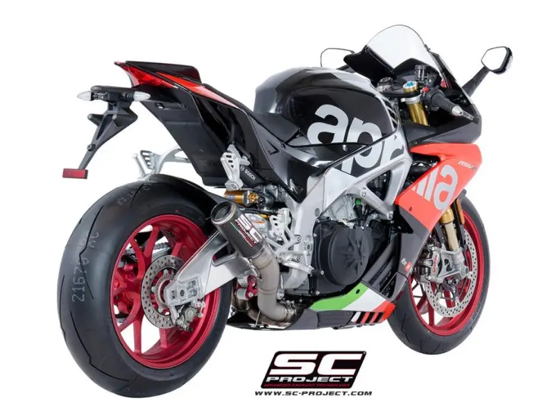 Aprilia Rsv4 - 2018 - 2020 Sc-Project Cr-T Carbon Fibre Exhaust, High Mount 1