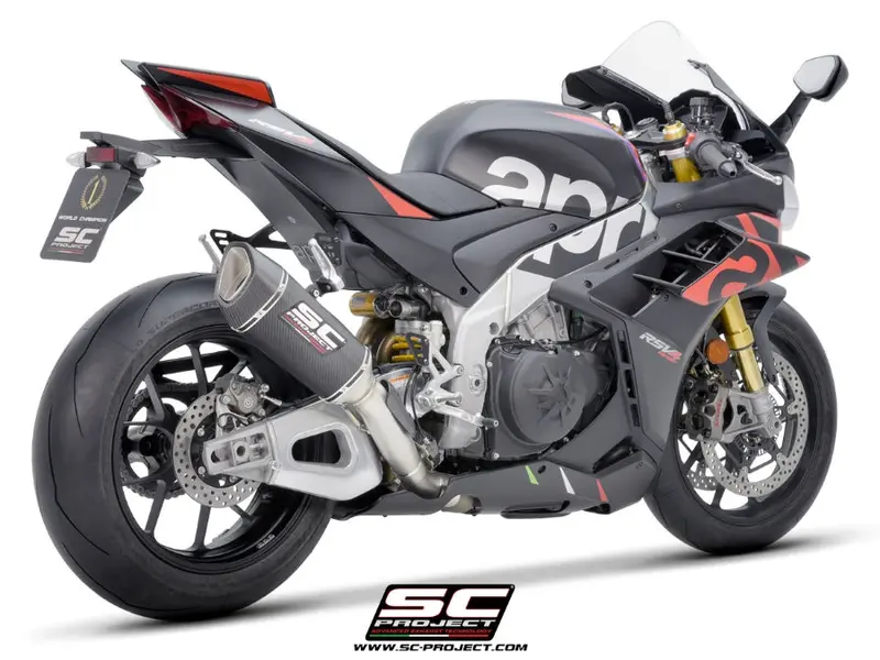 Aprilia Rsv4 - 2021 - 2024 Sc-Project Sc1-R Carbon Fibre Exhaust (250 Mm) 1