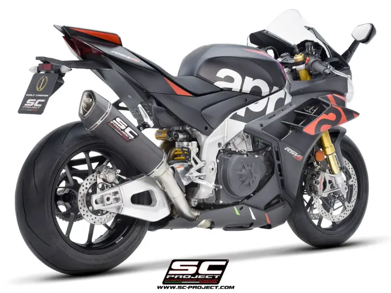 Aprilia Rsv4 - 2021 - 2024 Sc-Project Sc1-R Carbon Fibre Exhaust (350 Mm) 1