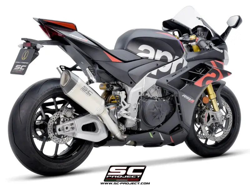 Aprilia Rsv4 - 2021 - 2024 Sc-Project Sc1-R Titanium Exhaust (250 Mm) 1