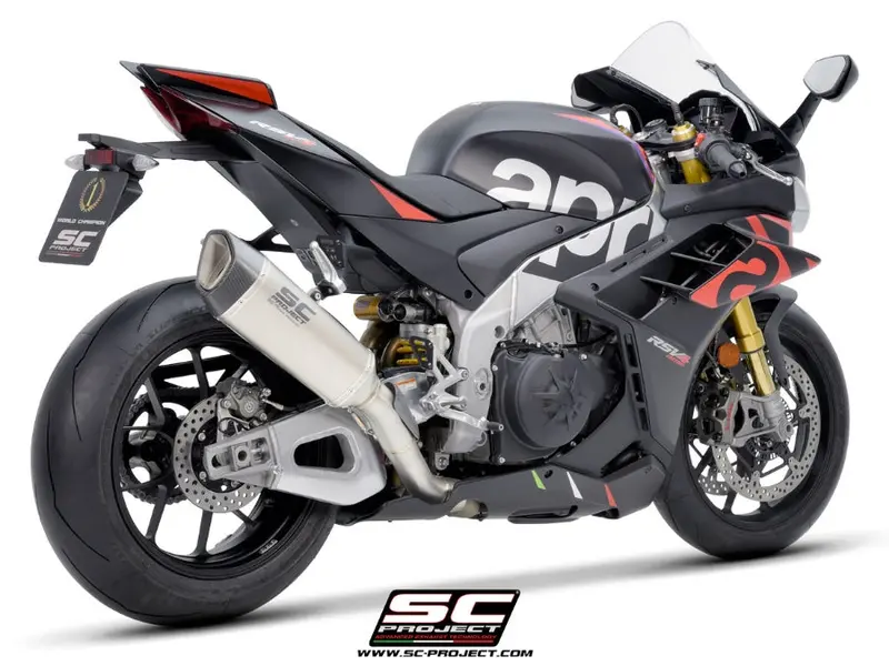 Aprilia Rsv4 - 2021 - 2024 Sc-Project Sc1-R Titanium Exhaust (300 Mm) 1