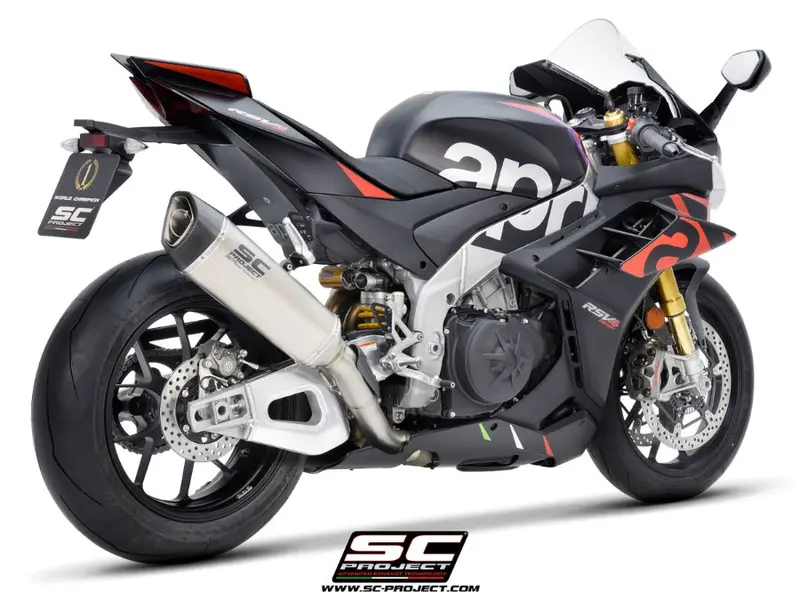 Aprilia Rsv4 - 2021 - 2024 Sc-Project Sc1-R Titanium Exhaust (350 Mm) 1