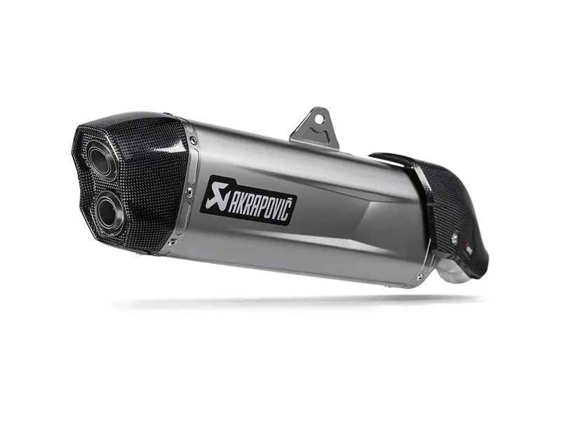 Aprilia Tuareg 660 - (2022-2026) Akrapovic Titanium Silencer Slip-On Kit - Road Legal 1