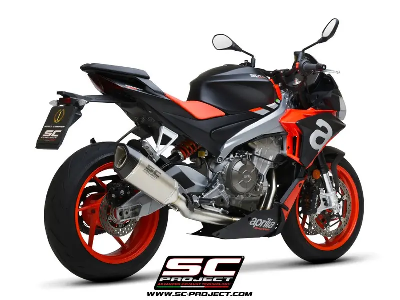 Aprilia Tuono 660 - 2021 - 2024 Sc-Project 2-1 Stainless Steel Full Exhaust System, With Sc1-R Titanium Exhaust 1