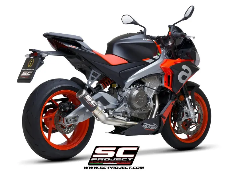 Aprilia Tuono 660 - 2021 - 2024 Sc-Project 2-1 Titanium Full Exhaust System, With Cr-T Carbon Fibre Exhaust 1