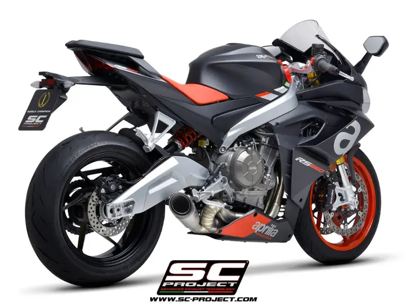 Aprilia Tuono 660 - 2021 - 2024 Sc-Project 2-1 Titanium Full Exhaust System, With S1 Titanium Exhaust, With Welded Sector Link Pipe 1