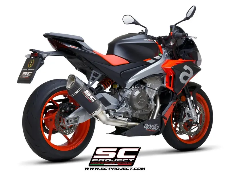 Aprilia Tuono 660 - 2021 - 2024 Sc-Project 2-1 "Trofeo" Full Exhaust System Titanium, With Sc1-R Carbon Fibre Exhaust 1