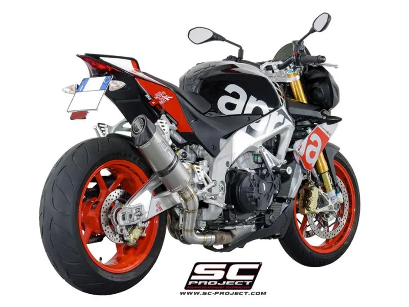 Aprilia Tuono V4 - 2015 - 2016 Sc-Project Oval Titanium Exhaust 1
