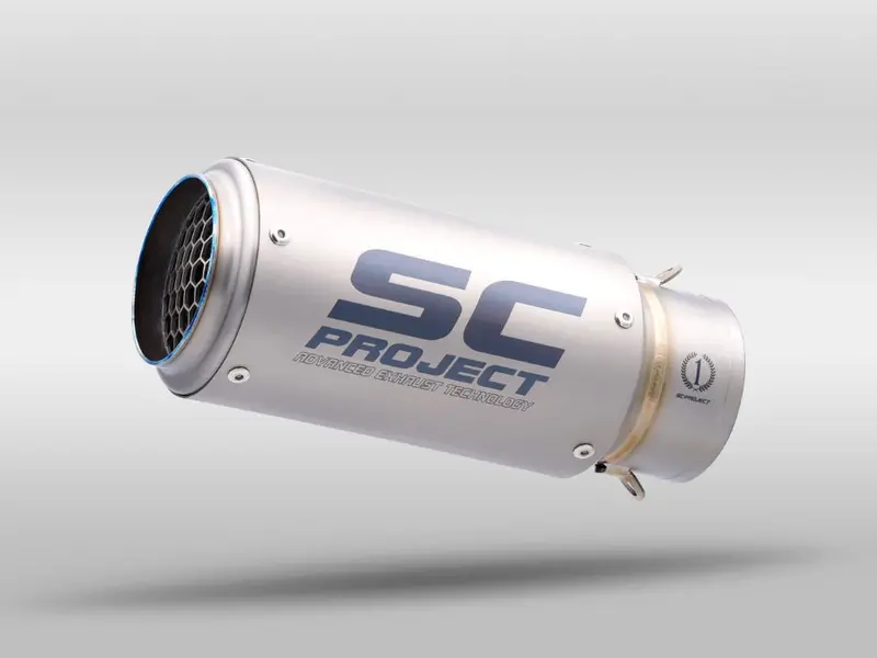 Aprilia Tuono V4 - 2021 - 2024 Sc-Project Cr-T Titanium Exhaust, With Stoneguard Grid 1
