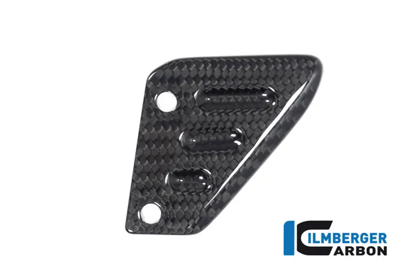 Aprilia Tuono V4 / Factory (2021-2026) Ilmberger Carbon Pillion Heel Guard Left (Gloss) 1