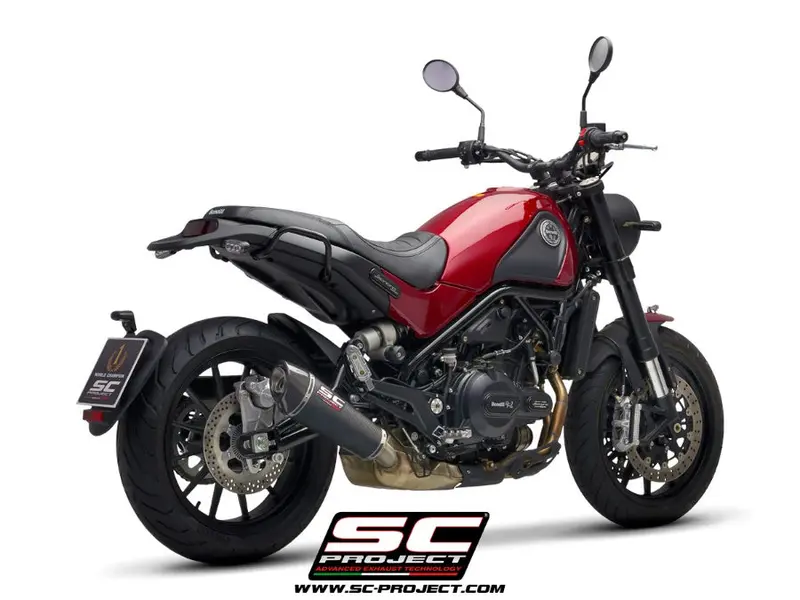 Benelli Leoncino 500 - 2017 - 2020 – Sc-Project Conic Carbon Fibre Exhaust 1