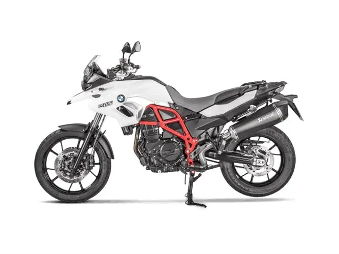 Bmw F700gs - (2013-2016) Akrapovic Titanium Silencer Slip-On Kit (To Oe Collector) - Road Legal 2