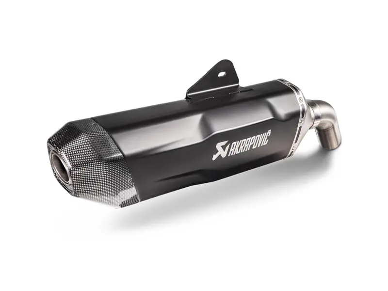 Bmw F750gs - (2018-2023) Akrapovic Black Coated Titanium Silencer Slip-On Kit - Road Legal 2