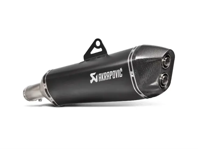 Bmw F800gs Adventure - (2017-2018) Akrapovic Titanium Silencer Slip-On Kit (To Oe Collector) - Road Legal 1