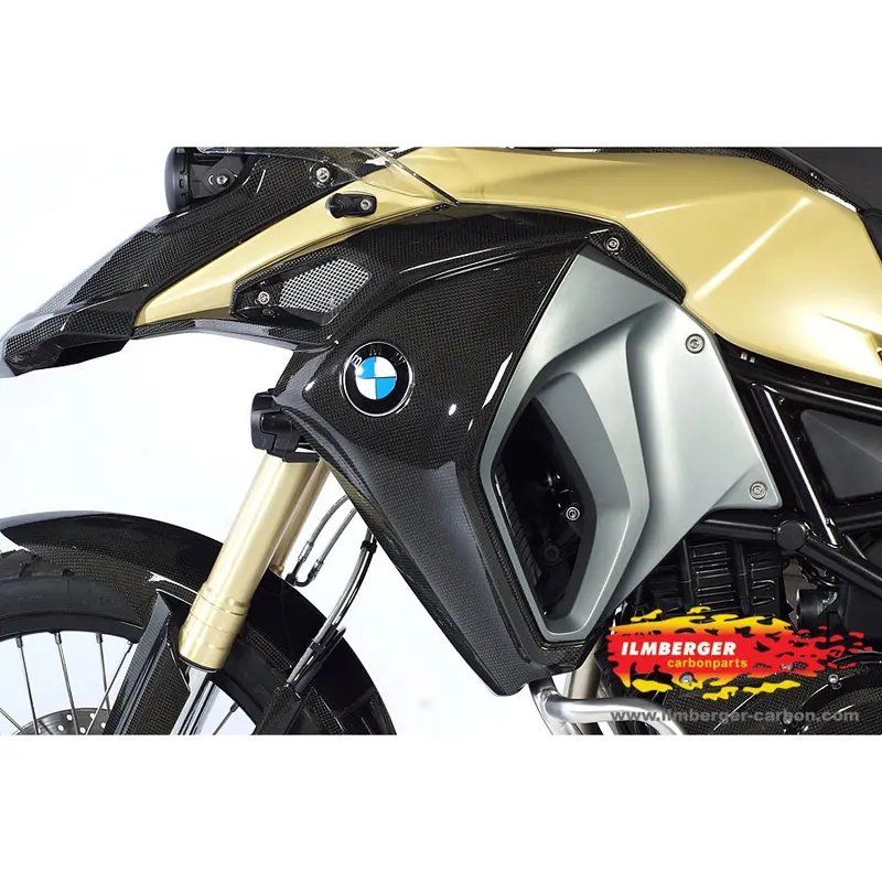 Bmw F800gs Adventure (2017-2018) Ilmberger Carbon Radiator Cover Left Side / Airbox Intake Cover Left Side 1