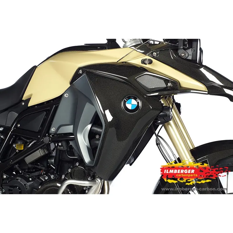Bmw F800gs Adventure (2017-2018) Ilmberger Carbon Radiator Cover Right Side / Airbox Intake Cover Right Side 1