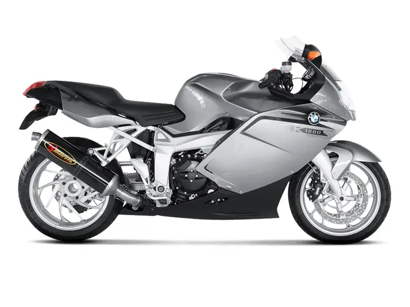 Bmw K1200r - (2005-2008) Akrapovic Carbon Silencer Slip-On Kit - Road Legal 2