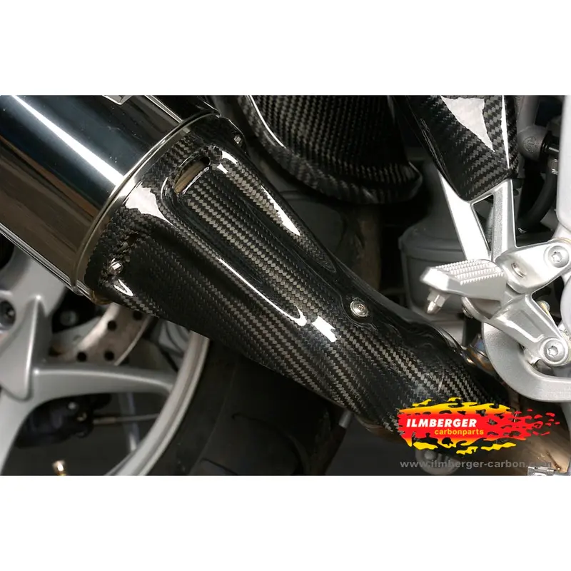 Bmw K1200r (2005-2008) Ilmberger Carbon Front Silencer/Exhaust Protector 1