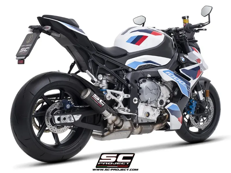 Bmw M 1000 R - 2025 – Sc-Project Cr-T Carbon Fibre Exhaust, With Stoneguard Grid 1