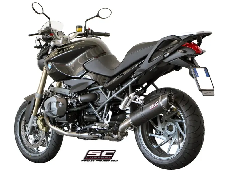 Bmw R 1200 R - 2011 - 2014 – Sc-Project Oval Carbon Fibre Exhaust 1