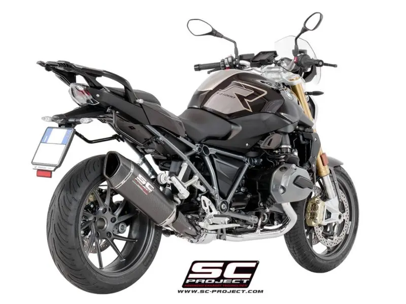 Bmw R 1200 R - 2017 - 2018 – Sc-Project Sc1-R Carbon Fibre Exhaust 1