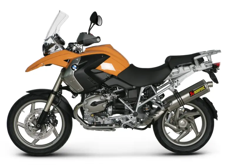 Bmw R1200gs - (2004-2007) Akrapovic Titanium Silencer Slip-On Kit - Road Legal Removable Baffle 2