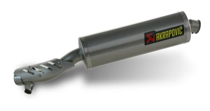 Bmw R1200gs - (2008-2009) Akrapovic Titanium Silencer Slip-On Kit  - Road Legal Removable Baffle 1