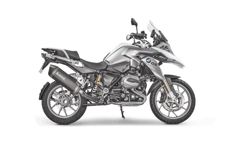 Bmw R1200gs - (2017-2018) Akrapovic Titanium Silencer Slip-On Kit - Black Finish - Road Legal 2