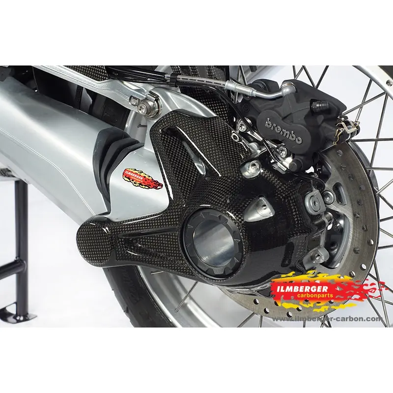Bmw R1200gs Adventure (2014-2018) Ilmberger Carbon Bevel Drive Housing Protector  (W/O Rear Splash Guard) Has Slots For Optional Splash Guard 1