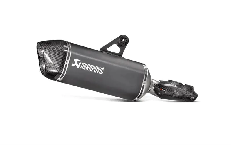 Bmw R1200gs Adventure - (2017-2018) Akrapovic Titanium Silencer Slip-On Kit - Black Finish - Road Legal 1