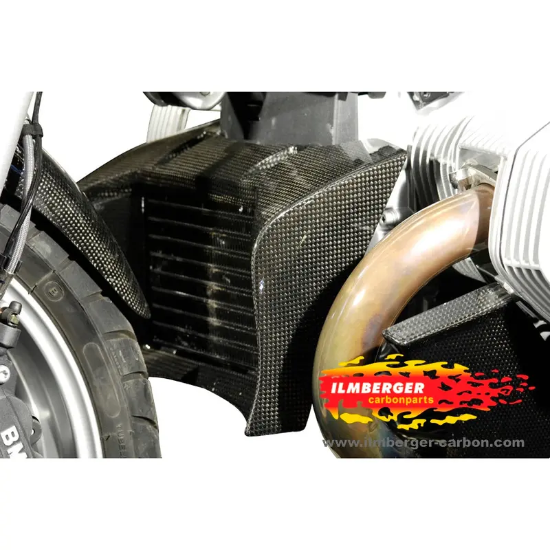 Bmw R1200r (2006-2010) Ilmberger Carbon Oil Cooler Cover 1