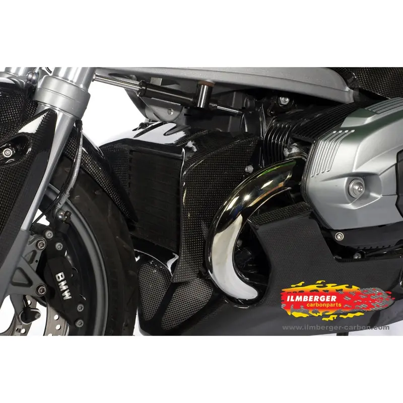 Bmw R1200r (2011-2014) Ilmberger Carbon Oil Cooler Cover 1