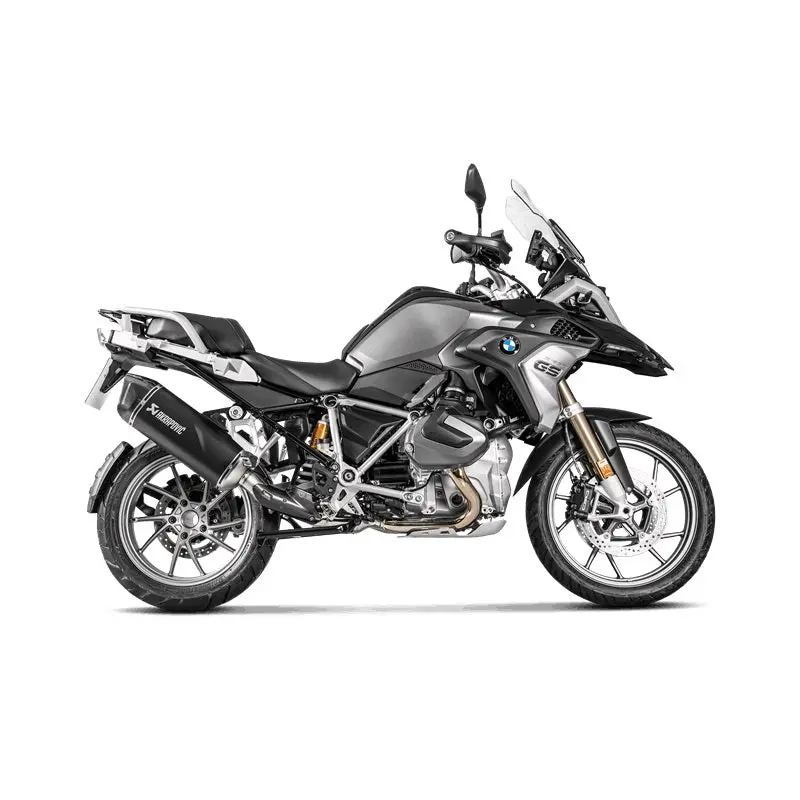 Bmw R1250gs - (2019-2023) Akrapovic Titanium Silencer Slip-On Kit - (Includes Carbon Heat Shield) Black Finish - Road Legal 2