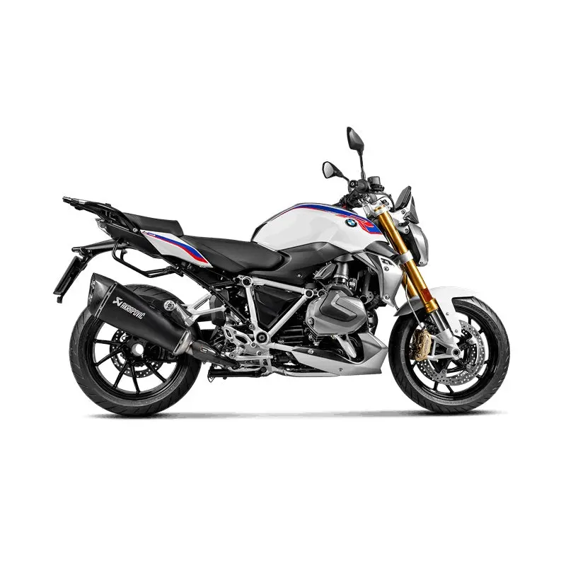 Bmw R1250r - (2019-2024) Akrapovic Black Titanium Silencer Slip-On Kit - Road Legal 2
