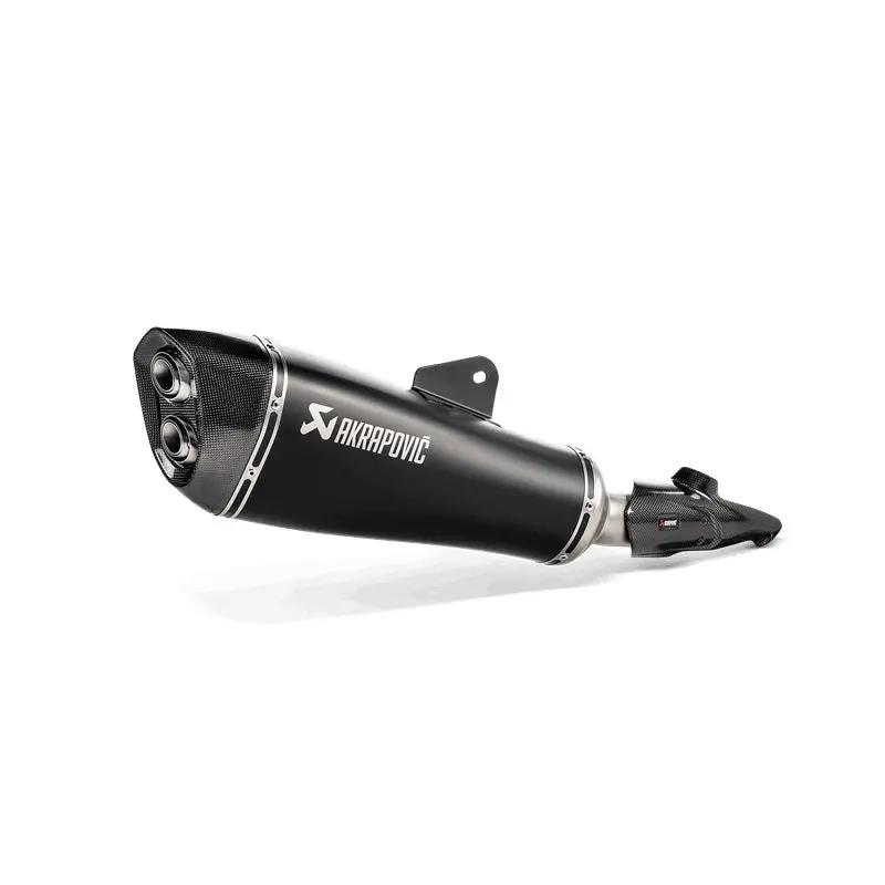 Bmw R1250rs - (2019-2024) Akrapovic Black Titanium Silencer Slip-On Kit - Road Legal 1