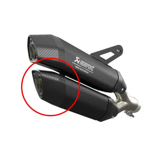 Bmw R1300gs Adventure - (2024-2026) Akrapovic Bmw First Fit Exhaust Replacement Lower Carbon End Cap 2