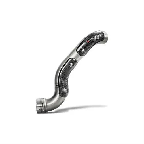 Bmw Rninet Racer (1200Cc) - (2017-2019) Akrapovic High Level Titanium Link Pipe To Be Fitted With (S-B12so17-) Includes Carbon Heat Shields (Does Not Retain Pillion Footrests) 1