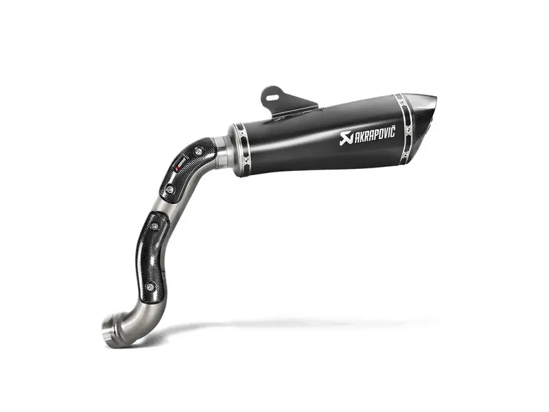 Bmw Rninet Racer (1200Cc) - (2021-2019) Akrapovic High Level Titanium Link Pipe - Includes Carbon Heat Shields 2
